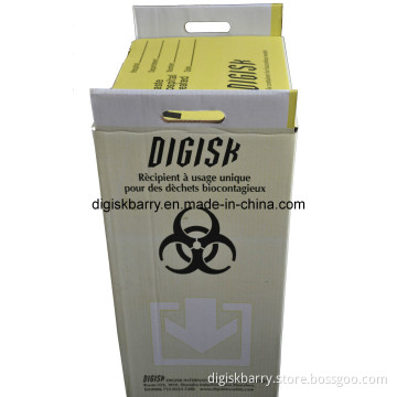 Disposable Container with Yellow Bag for Biohazardous Waste (40L)